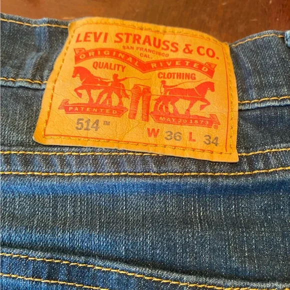 Levi's Men's 514 Denim Straight Jeans - Picture 2 of 3